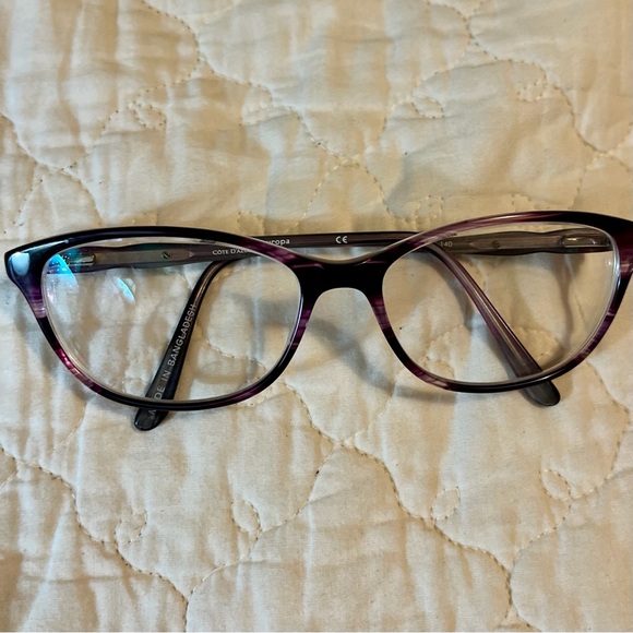 COTE D’AZUR Eyeglasses Frames Purple Violet New - Picture 2 of 11